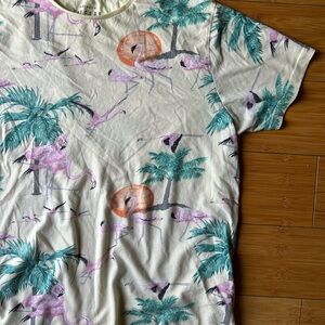 Zipcode Flamingo Tropical Yellow Tee